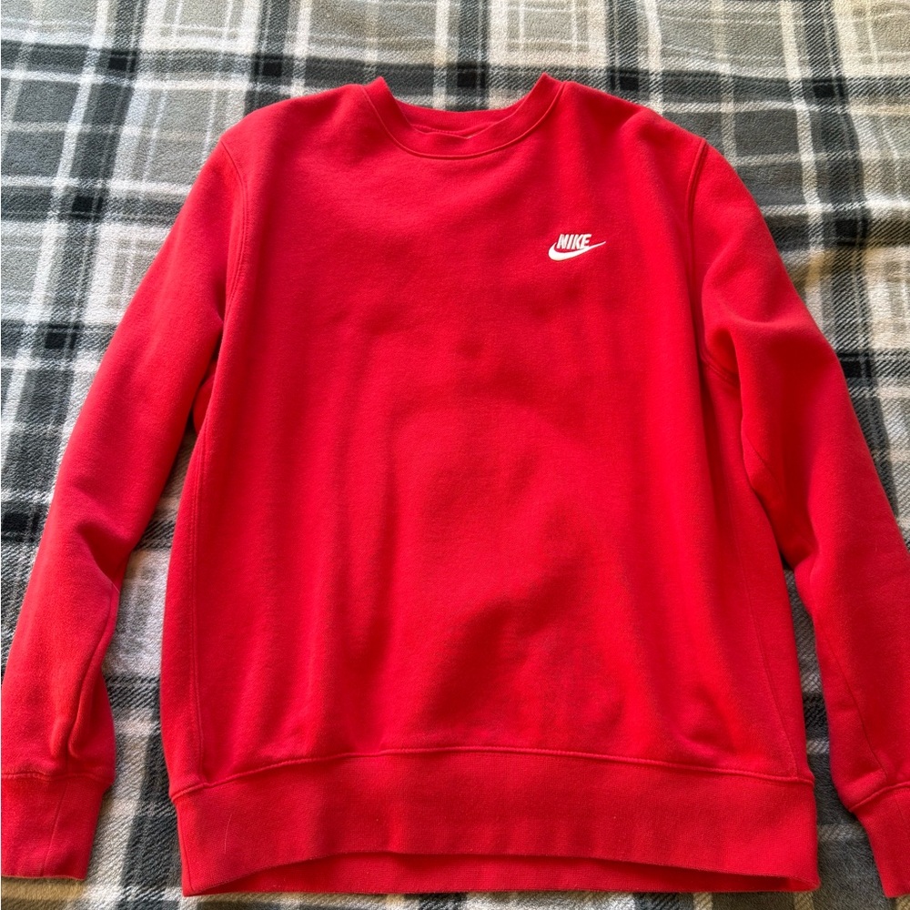 Nike Vibrant Red Fleece Top